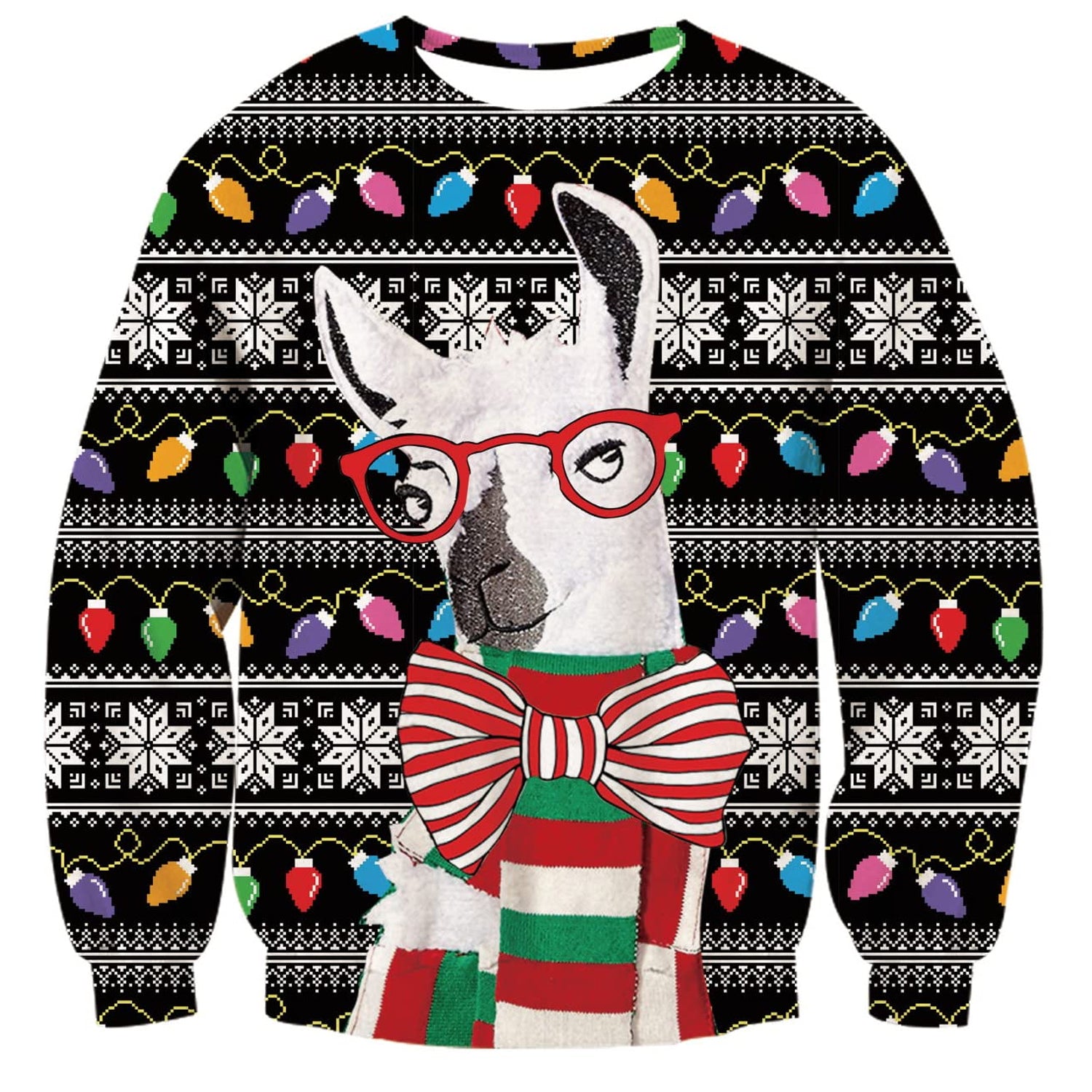 Clothing Ugly Christmas Sweater Target Mens Llama With Glasses