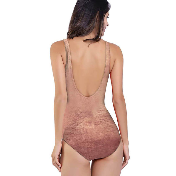 Buy Uideazone Women Ugly Chest Tan One Piece Bathing Suit Funny