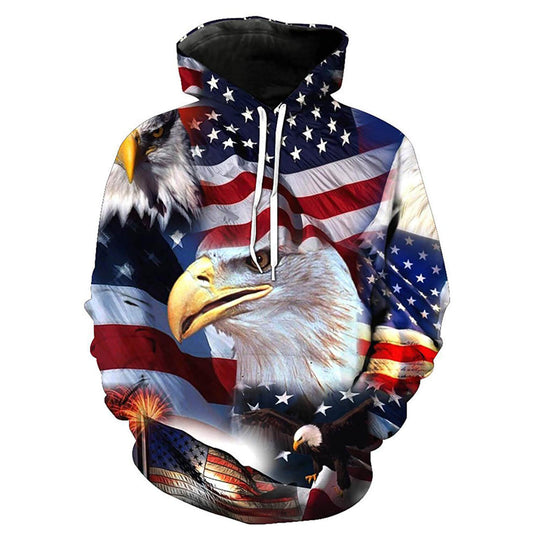 Patriot Eagle Amerikaanse vlag hoodie