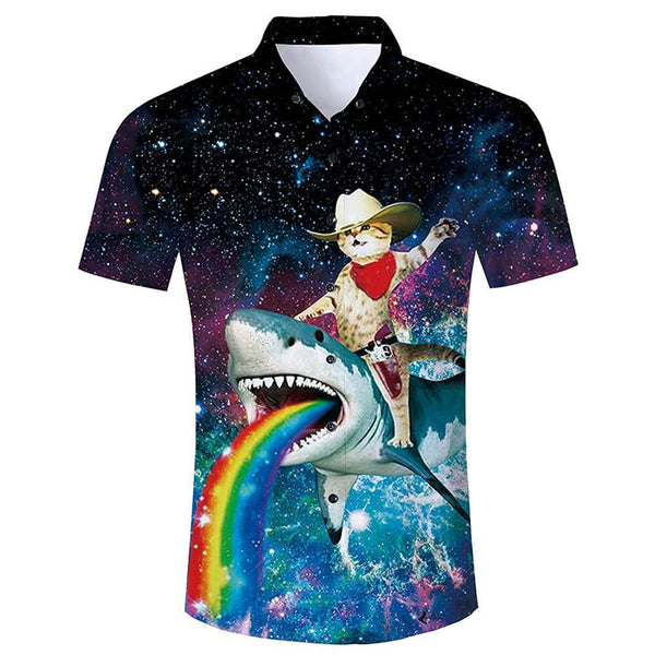 Cat Riding Unicorn Riding Shark T-Shirt Cat Riding Unicorn Riding Shark T-Shirt