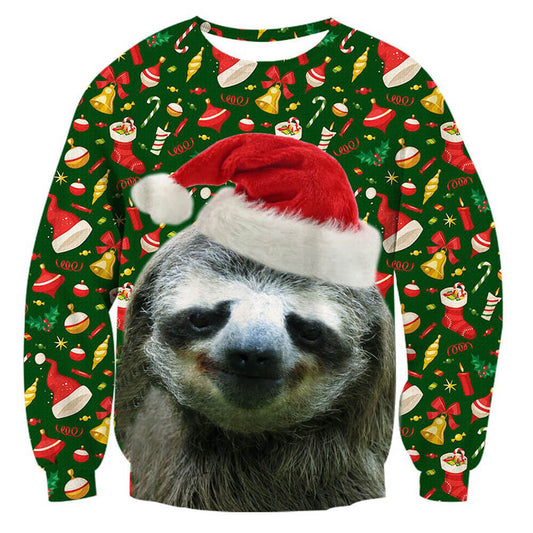 Faultier Weihnachten Hässlicher Weihnachtspullover