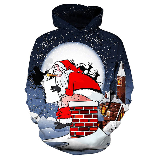 Kerst Santas schoorsteen hoodie