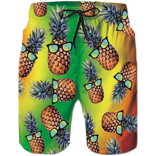 Sunglasses Pineapple Funny Swim Trunks