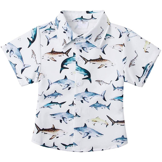 Sharks Grappig Peuter Hawaiiaans Shirt