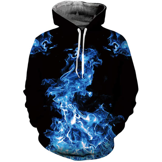 Blauwe rook grappige hoodie