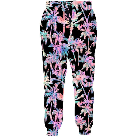 Roze Palmboom Grappige Joggingbroek
