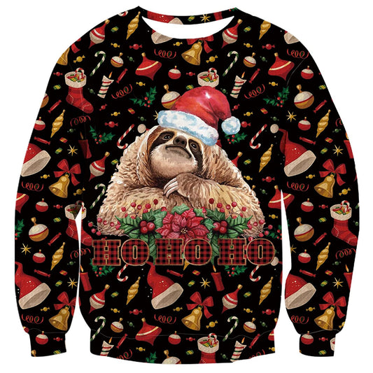 Faultier Weihnachten Hässlicher Weihnachtspullover