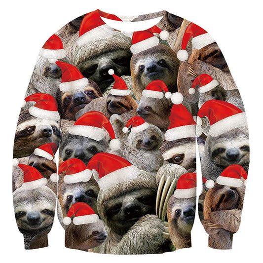 Faultiere Hässlicher Weihnachtspullover
