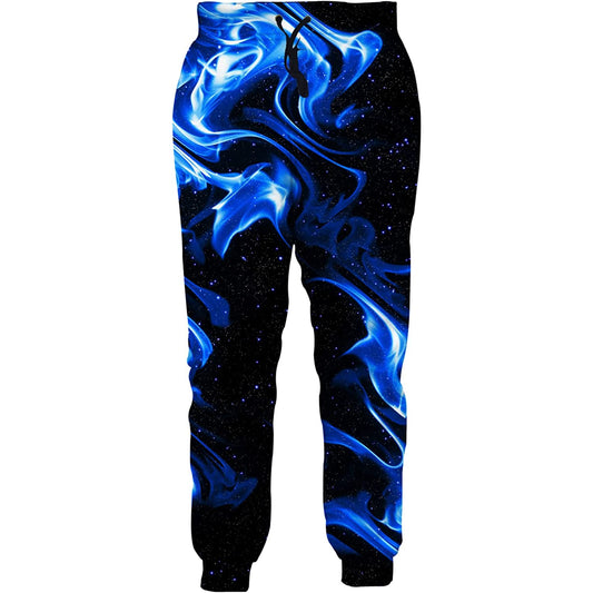Blauwe rook grappige joggingbroek
