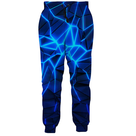 Blauwe Crack Grappige Joggingbroek