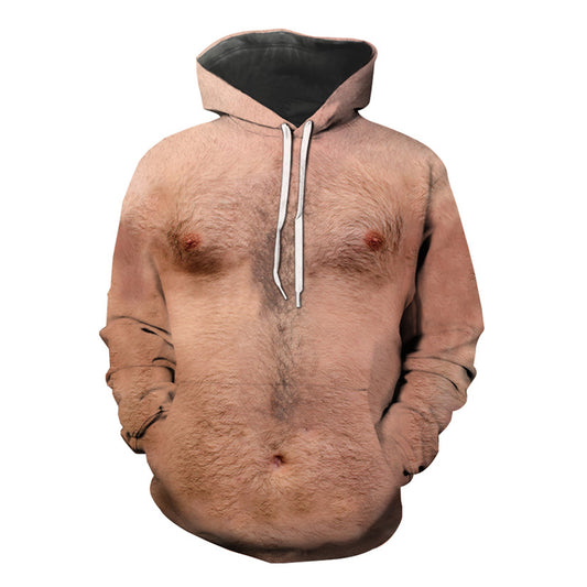 Lelijke Borst Harige Hoodie