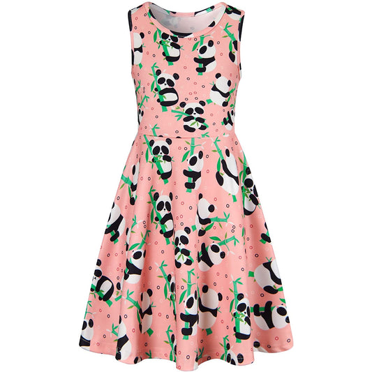 Bamboe Panda Grappig Meisjesjurkje