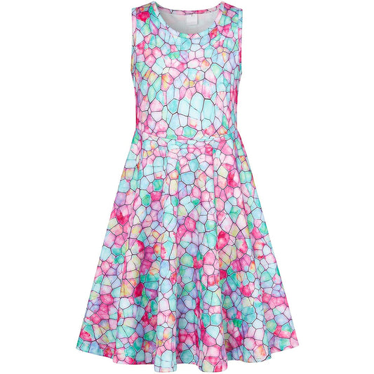 Geometrie Grappig Meisjesjurkje