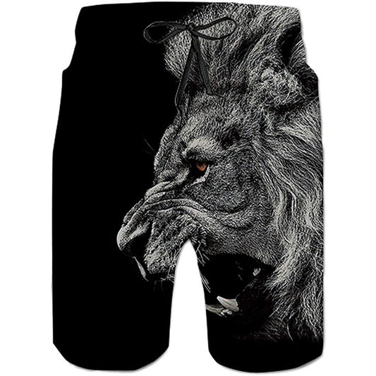 Black Lion Funny Swim Trunks