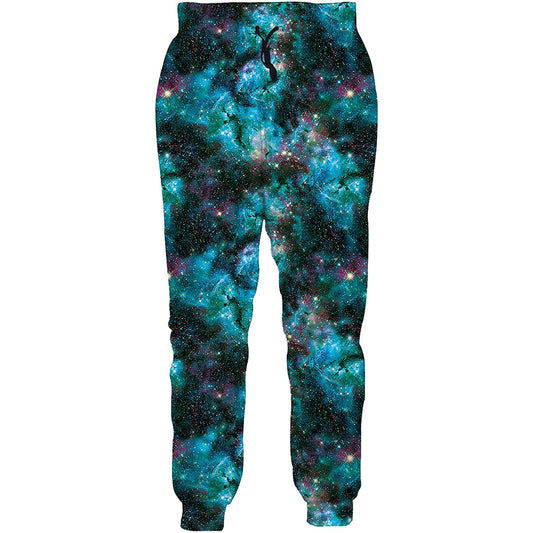 Lustige Jogginghose „Blue Galaxy“