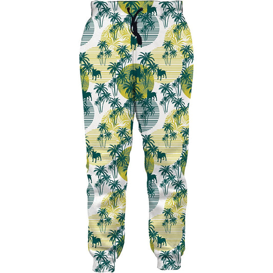 Palmboom Hond Grappige Joggers
