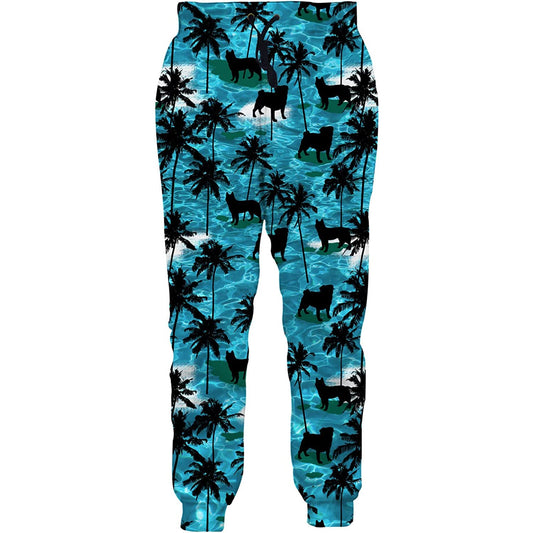Palmboom Hond Grappige Joggers