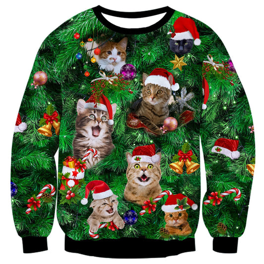 Schattige katten lelijke kersttrui