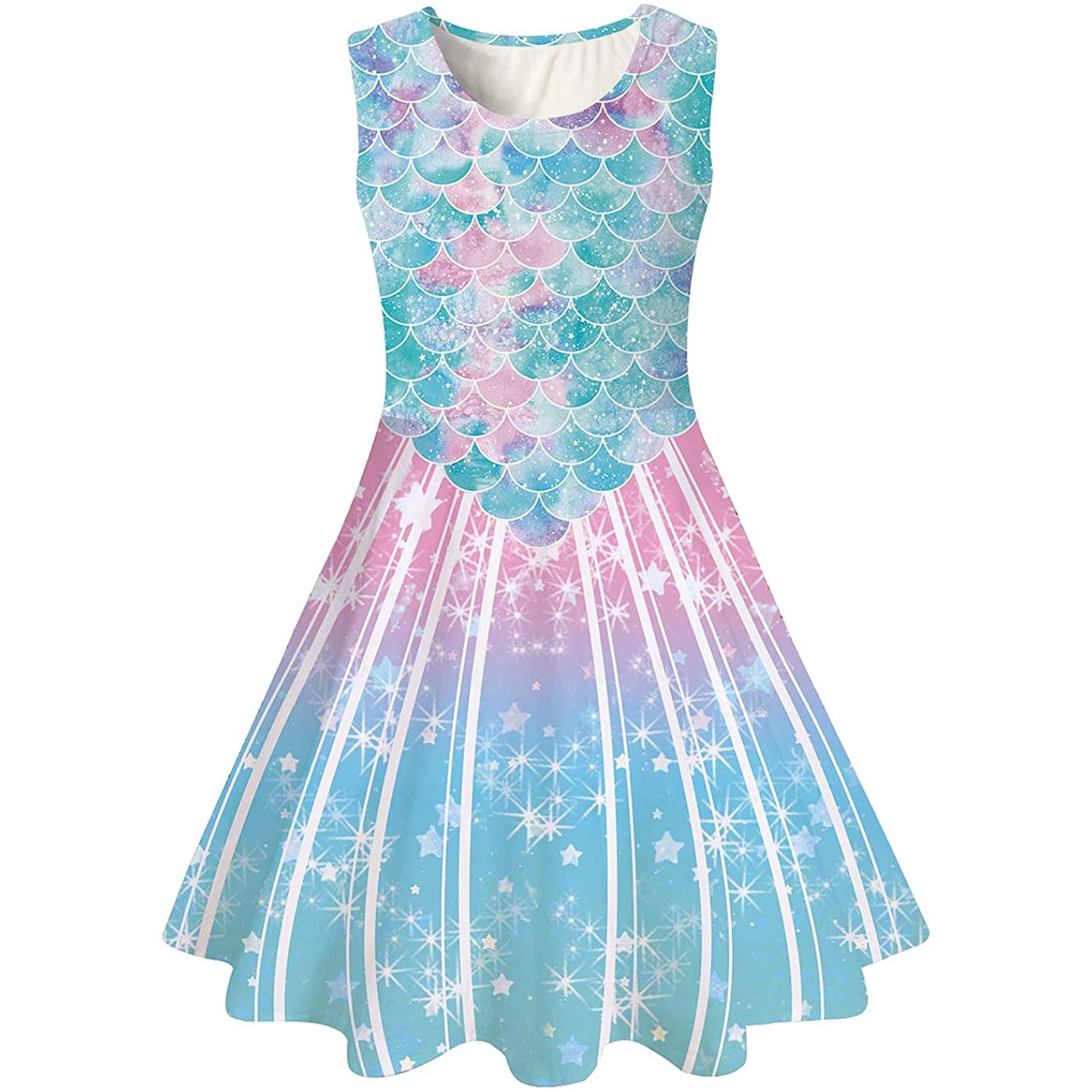 Shiny Mermaid Funny Girl Dress XL