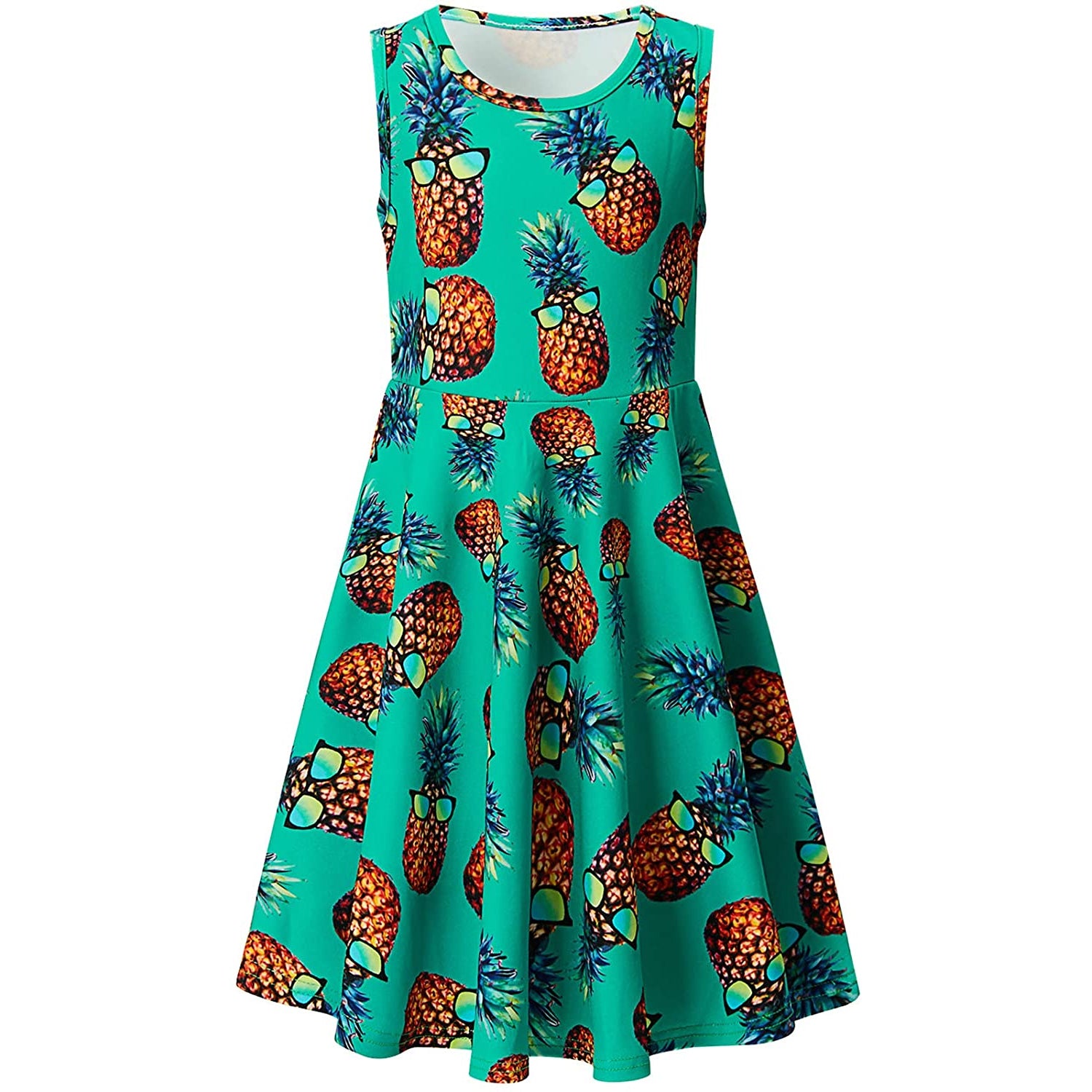 Green Sunglasses Pineapple Funny Girl Dress S