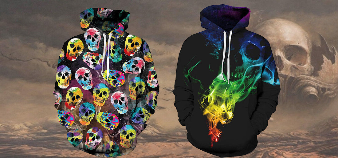 2026 Funny Skull Hoodies | Best Gift for Halloween