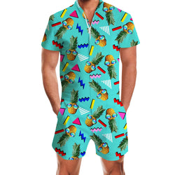 Sunglasses Pineapple 80S Funny Men Romper