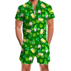 St Patrick's Day Funny Men Romper