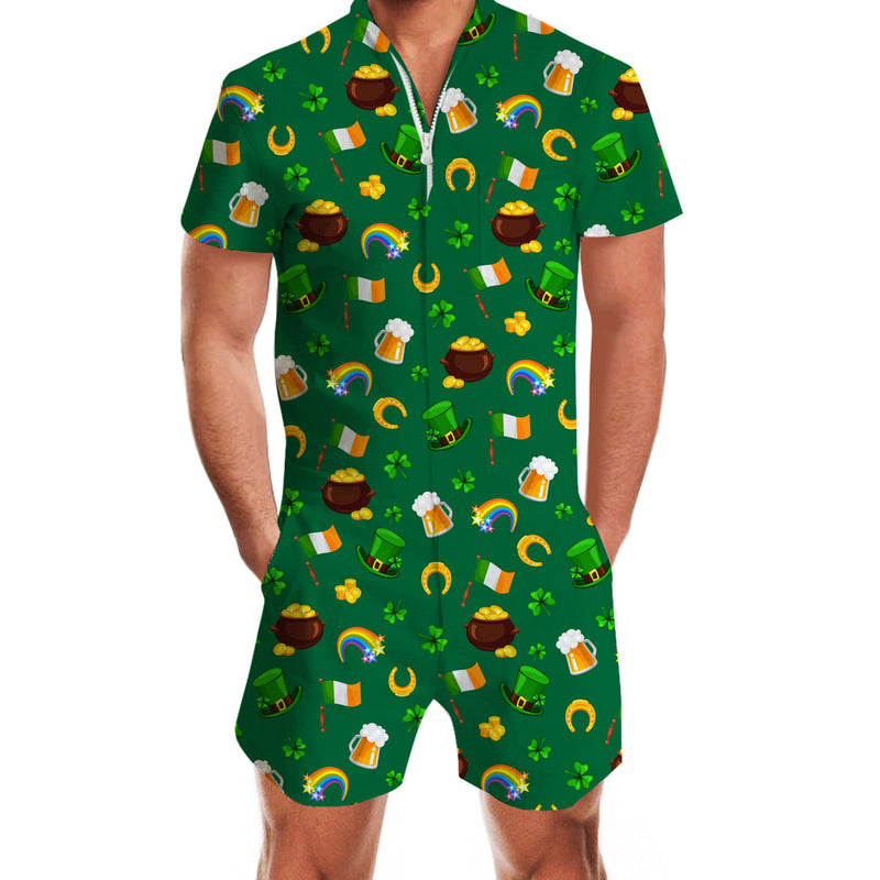 St. Patrick's Day Funny Male Romper