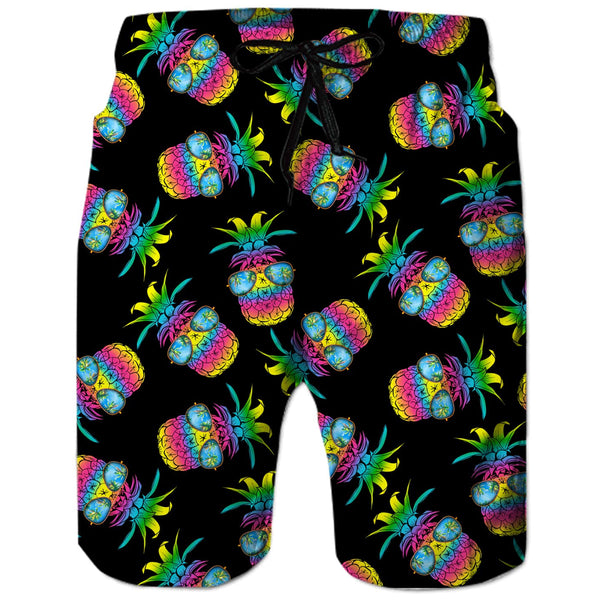 Colorful Sunglasses Pineapple Funny Board Shorts