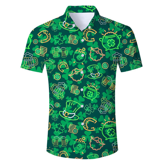 St. Patrick's Day Grappig Hawaiiaans Shirt