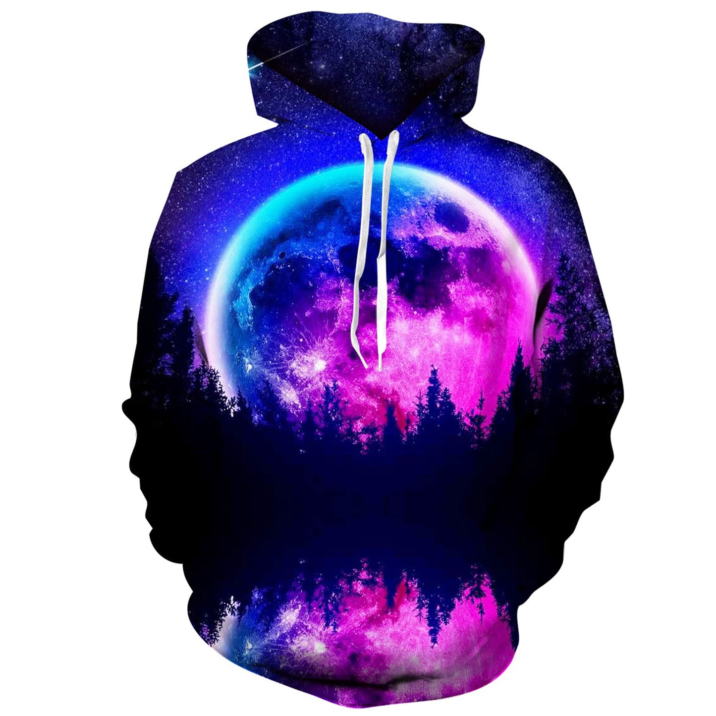 Galaxy Forest Lustiger Kapuzenpullover