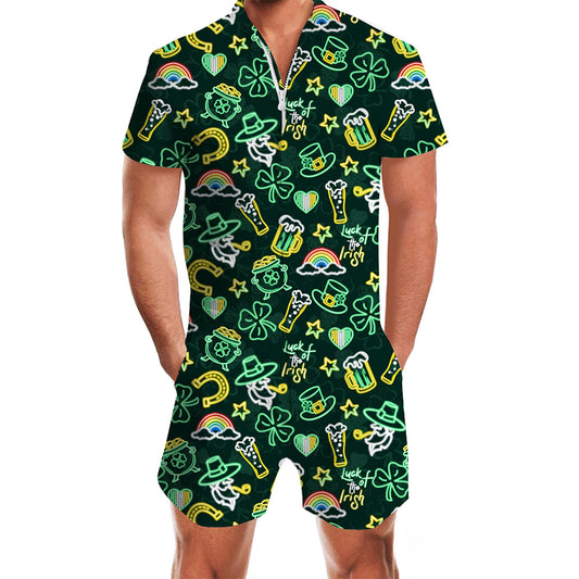 St Patrick's Day Men Romper