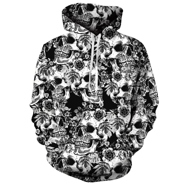 Rose Skull Funny Hoodie