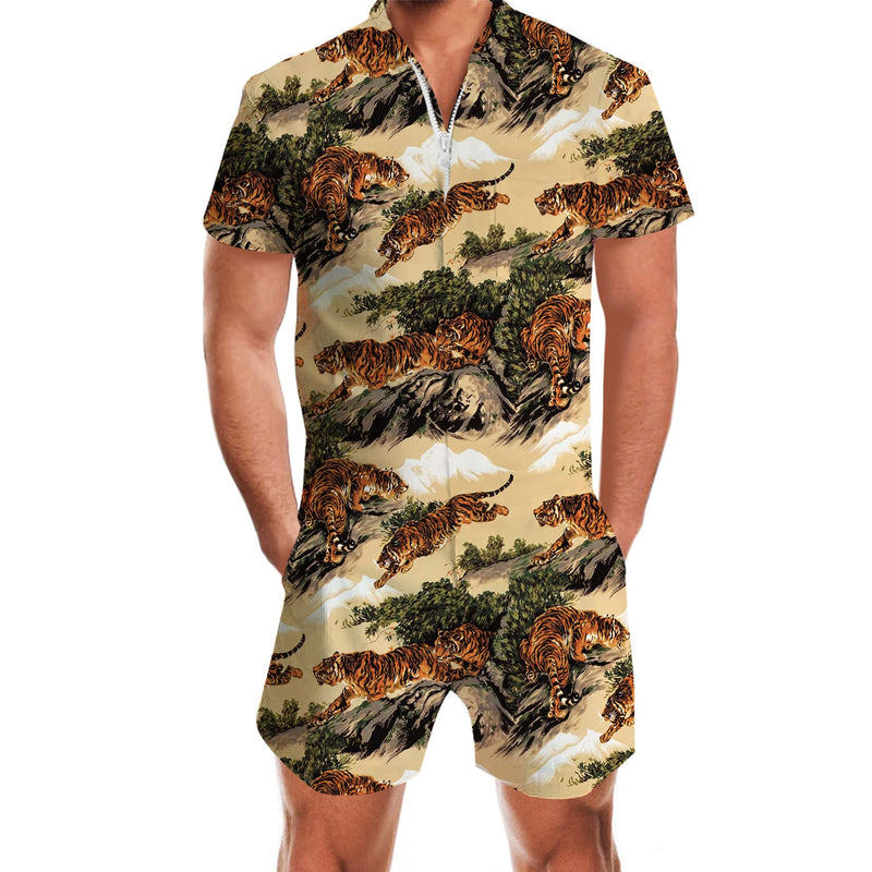 Tiger Mountain Funny Men Romper