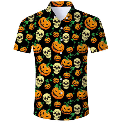 Kürbis Halloween Lustiges Hawaiihemd