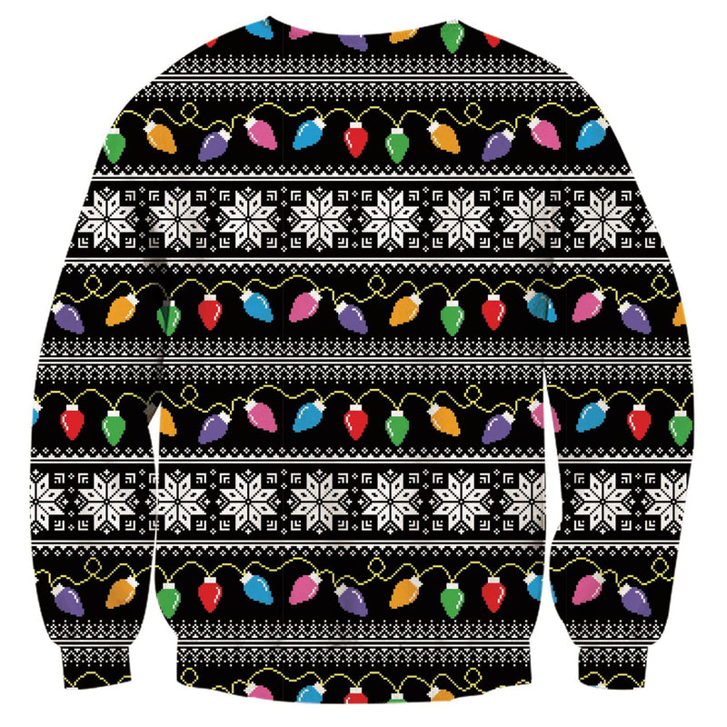 Llama with Glasses Ugly Christmas Sweater