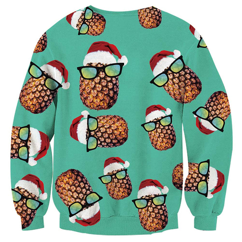 Sunglasses Pineapple Ugly Christmas Sweater