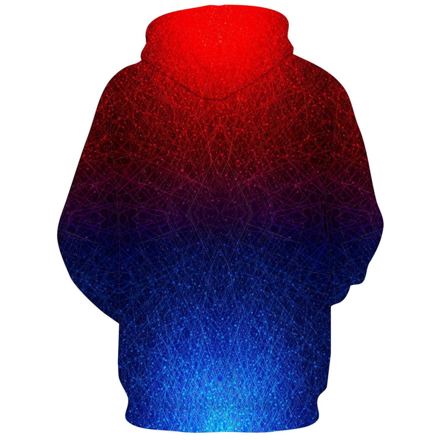 Rood Blauw Grappig Hoodie