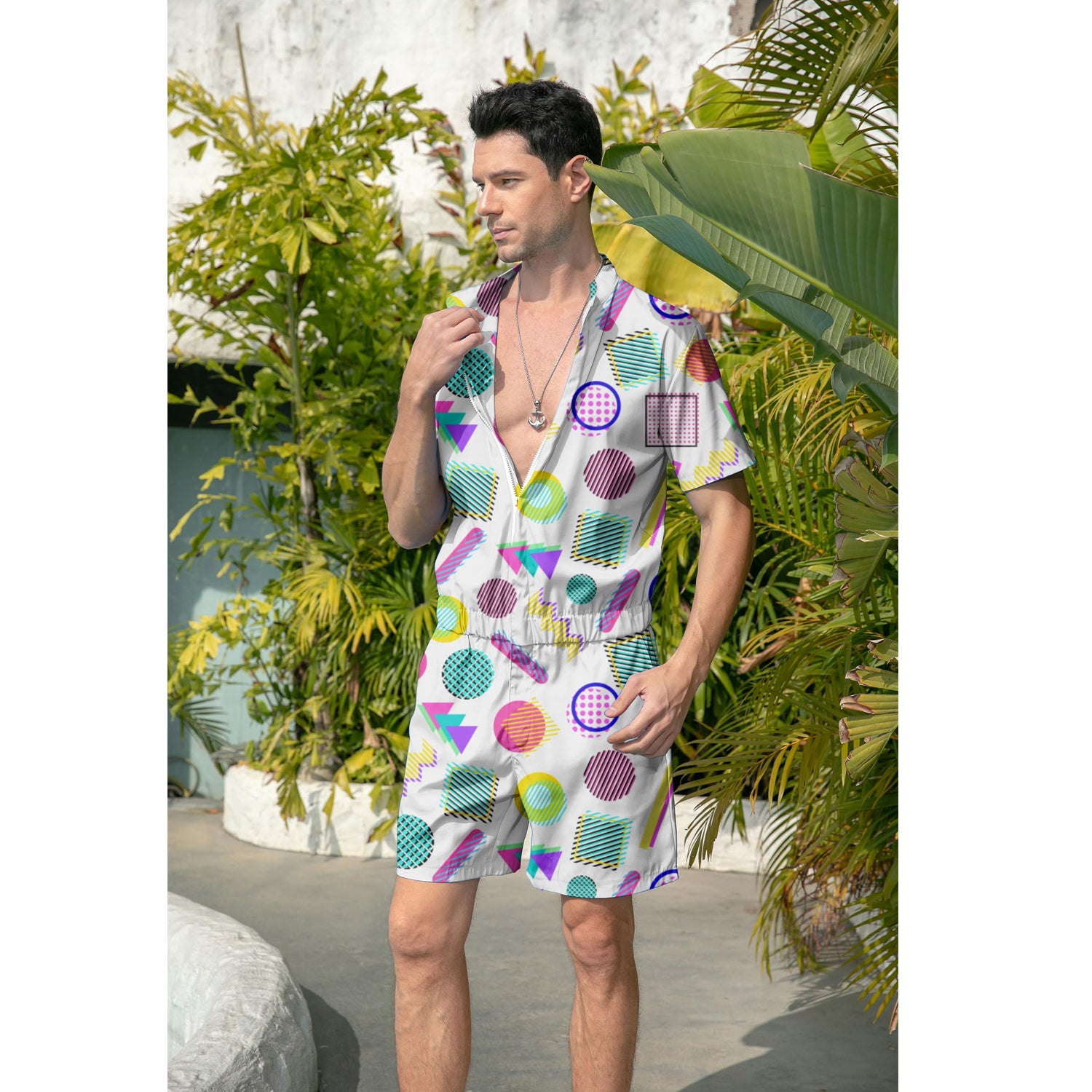 XXL BIGSIZE 80s USA製 MERRYGARDEN リバーシブル 80s Style Funny Men Romper – D&F Clothing®