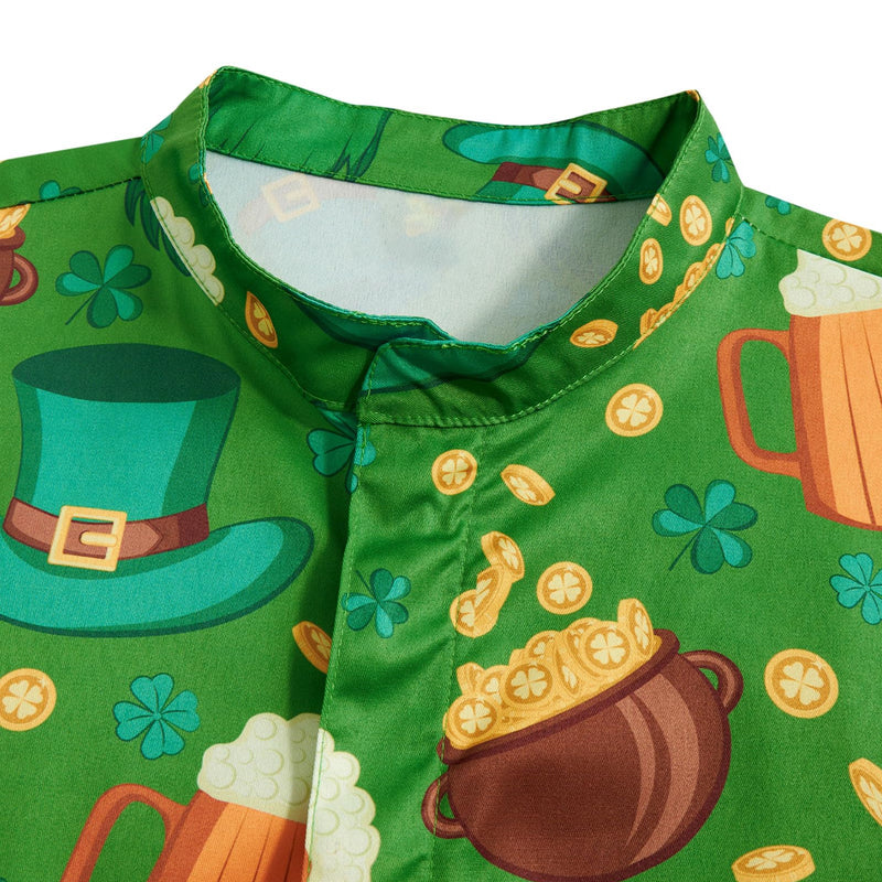 Beer Bearded St Patrick's Day Funny Male Romper