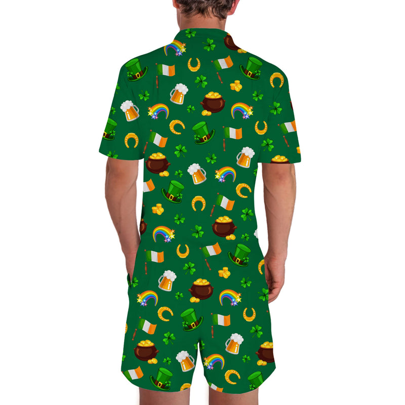 St. Patrick's Day Funny Male Romper