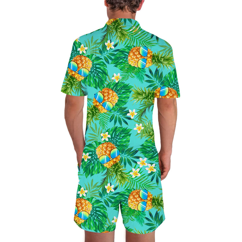 Sunglasses Pineapple Leaf Funny Men Romper