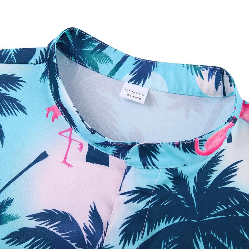 Flamingo Palm Tree Funny Male Romper