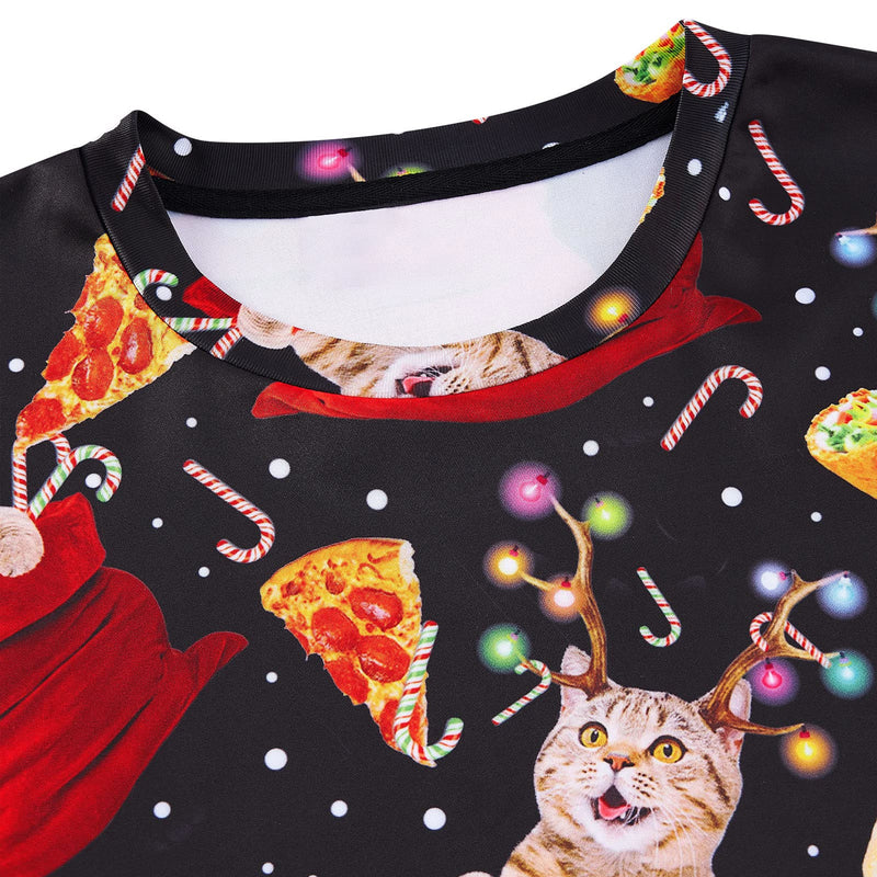 Taco Cat Xmas Ugly Christmas Sweater