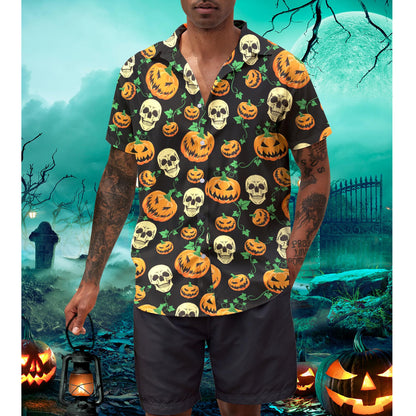 Kürbis Halloween Lustiges Hawaiihemd