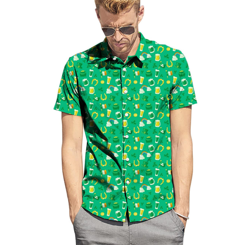 St. Patrick's Day Funny Hawaiian Shirt