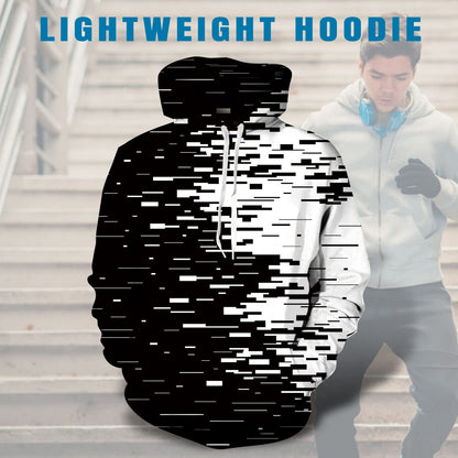 Zwart-witte grappige hoodie