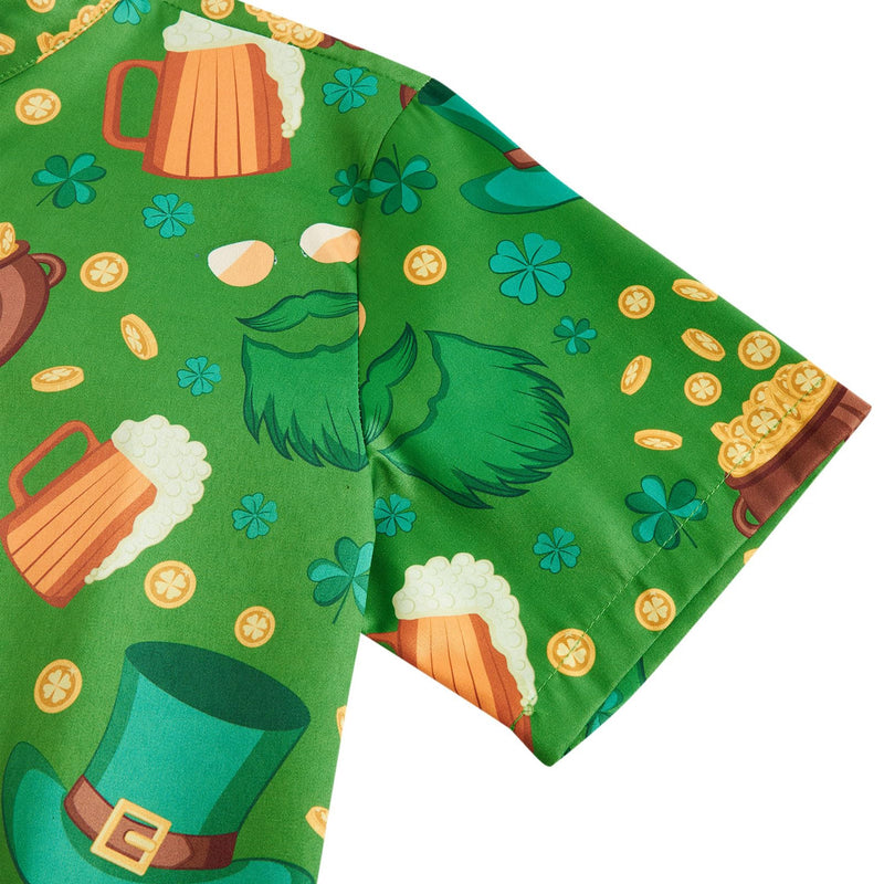 Beer Bearded St Patrick's Day Funny Male Romper