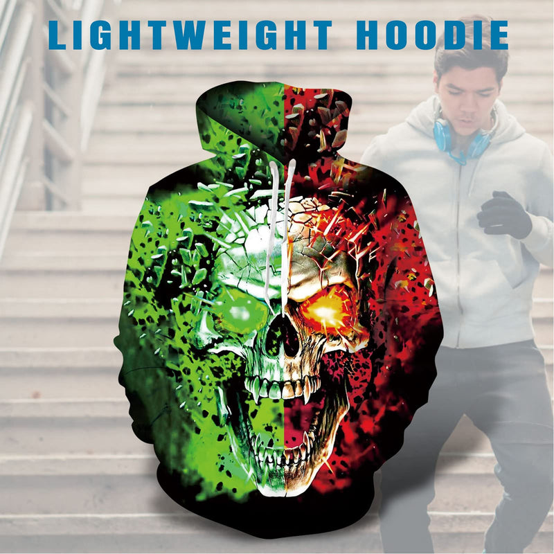 Flame Skull Funny Hoodie