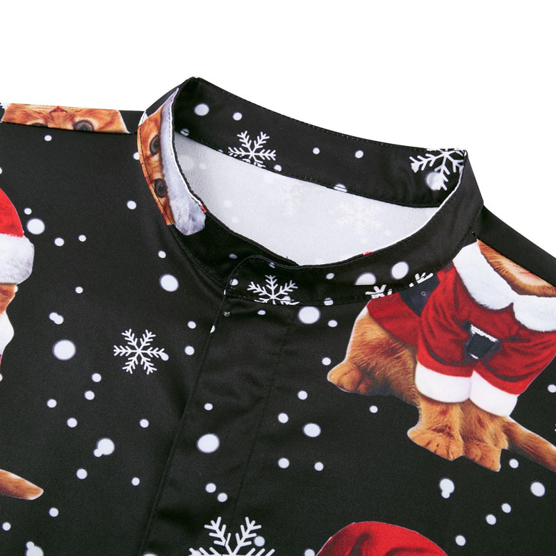 Xmas Cats Black Funny Male Romper